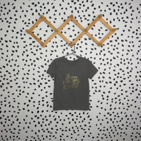 Cat & Jack Gray Super Amazing Brother Toddler Graphic T-Shirt - Picture 1 of 6